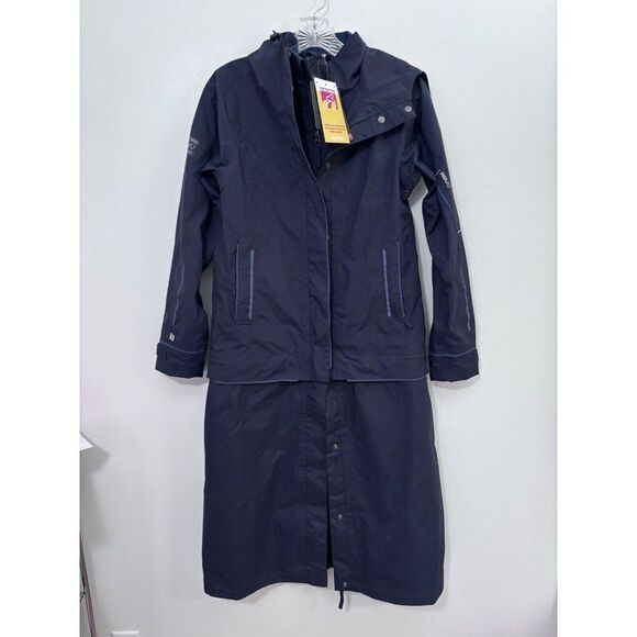 Agu Limited Edition Outerwear Convertible Raincoat Blue XS - Picture 1 of 12